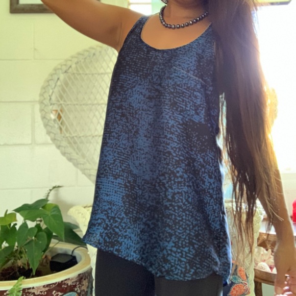 Small Blue Rock digital print racer back tank - Picture 2 of 10